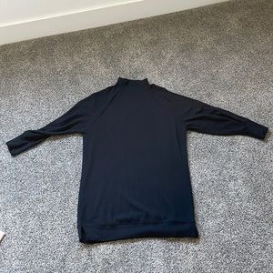 Black Socialite Ribbed Dress